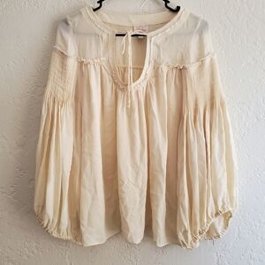 Parker Bell Sleeves Silk Top Size Small